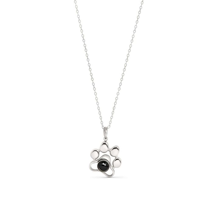Paw Print Photo Necklace