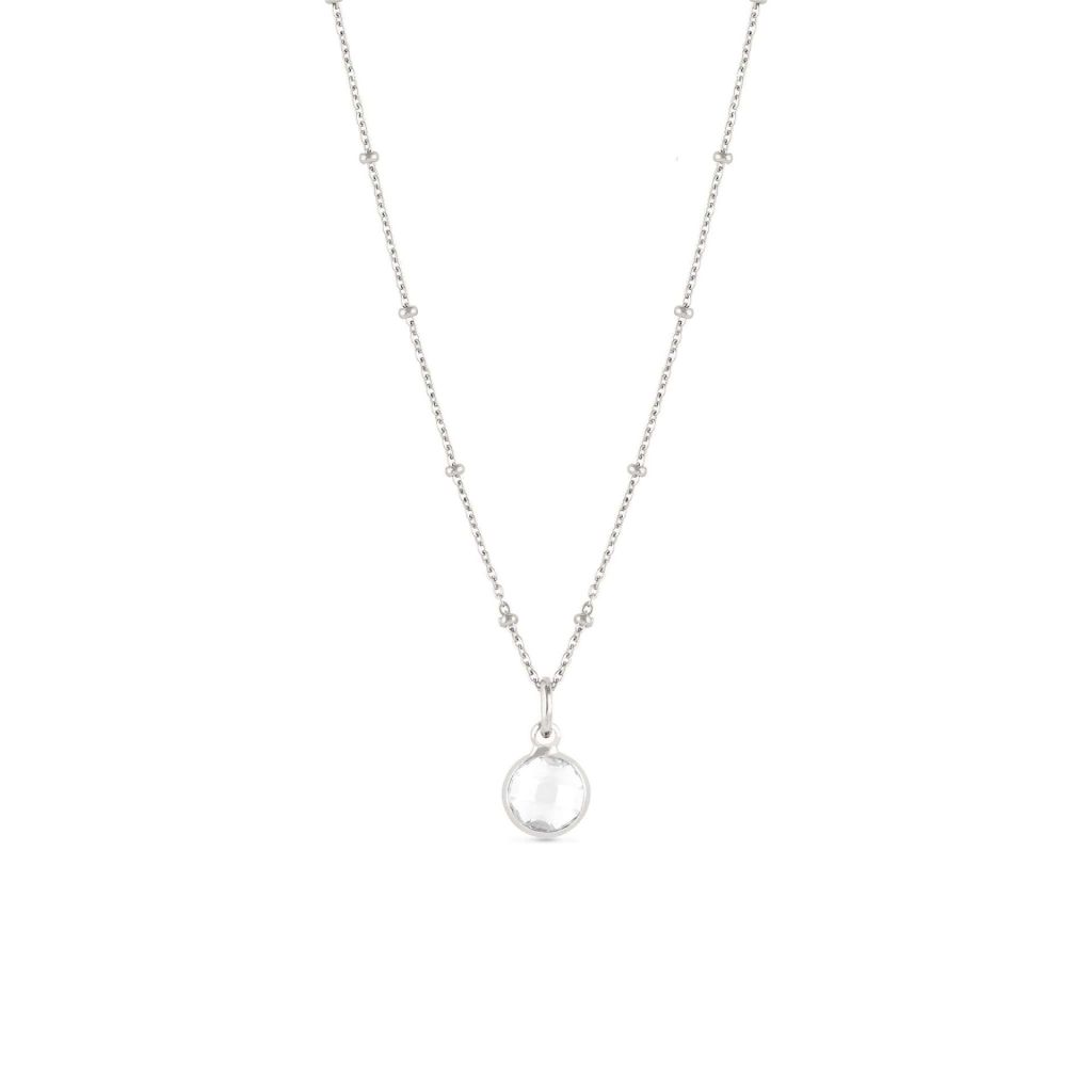 Birthstone necklace April