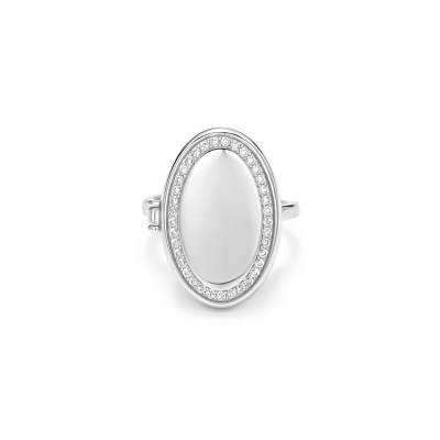 Oval Photo Locket Ring
